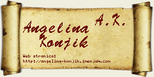Angelina Konjik vizit kartica